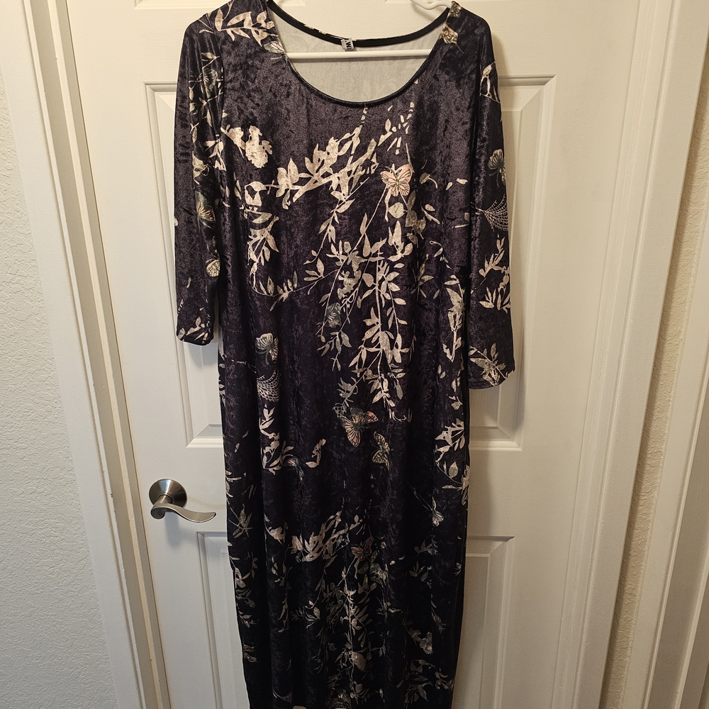 Chic Long Sleeve Floral Dress